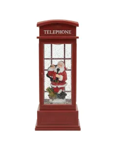 Cabina Telefonica Natalizia in Resina con Luci Led - L'arte di Nacchi