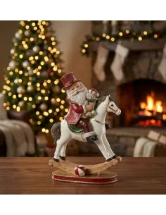 Babbo Natale su Cavallo a Dondolo - L'arte di Nacchi 2