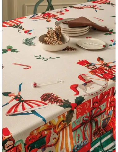 Pacchi Regalo - Tovaglia In Filato Antimacchia E Idrorepellente 155x320 Cm