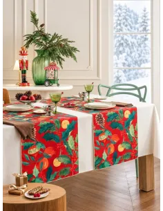 Bouquet - Runner In Filato Antimacchia E Idrorepellente 50x155 Cm