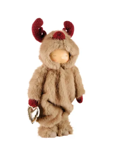Festa nel Bosco - Bambina con Cuore e Tuta Renna L'oca Nera