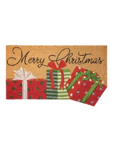 Benvenuto Natale - Zerbino Natalizio Decoro Pacchi Dono L'oca Nera