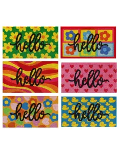 Zerbino Cocco Hello Decori 70x40 Cm Decori Assortiti - 1 Pz
