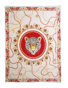 Coperta 130x170 cm in Poliestere Leopard in Gift Box