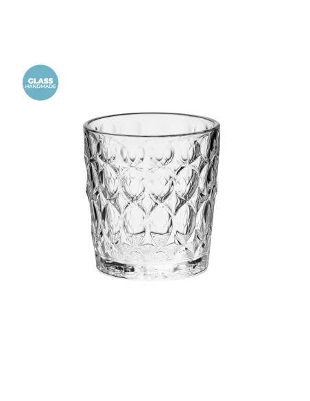 Set 6 Bicchieri Acqua Vanity in Vetro Colori Assortiti
