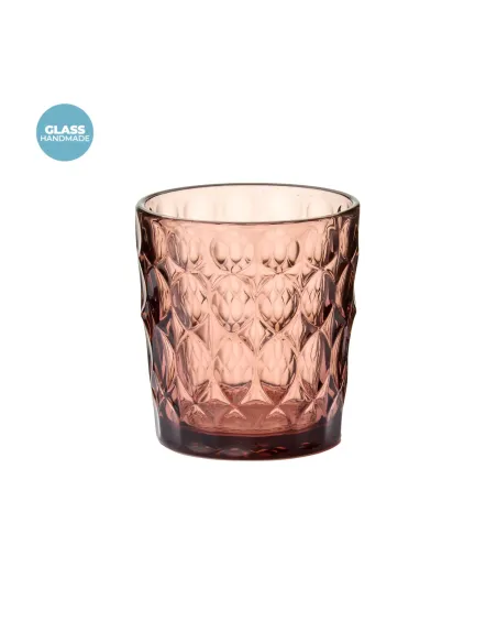 Set 6 Bicchieri Acqua Vanity in Vetro Colori Assortiti