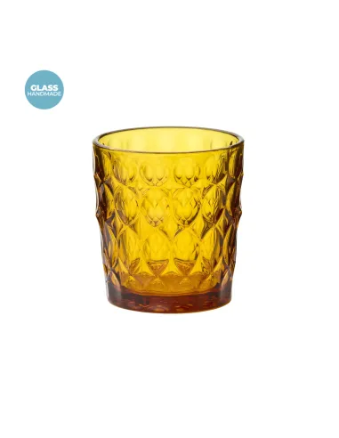 Set 6 Bicchieri Acqua Vanity in Vetro Colori Assortiti