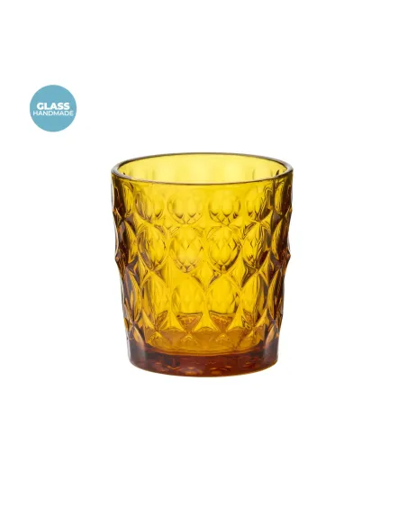 Set 6 Bicchieri Acqua Vanity in Vetro Colori Assortiti