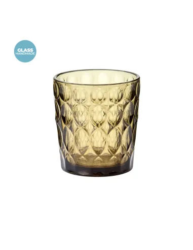 Set 6 Bicchieri Acqua Vanity in Vetro Colori Assortiti