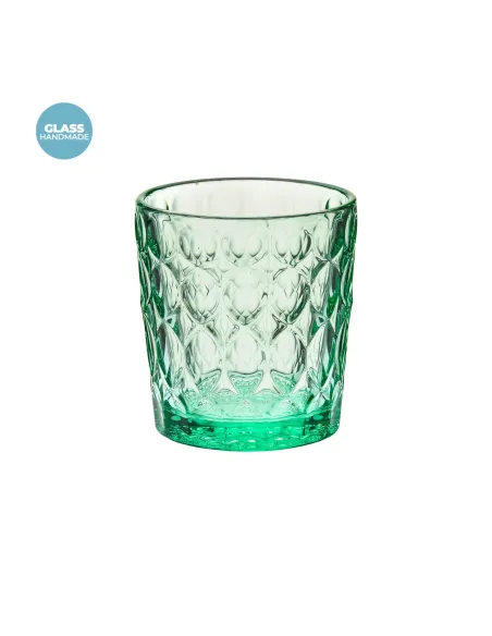 Set 6 Bicchieri Acqua Vanity in Vetro Colori Assortiti