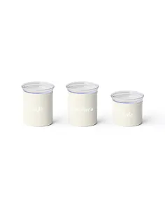 Set 3 Barattoli Chef Line Bianco