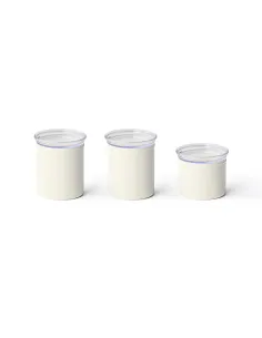 Set 3 Barattoli Chef Line Bianco 2