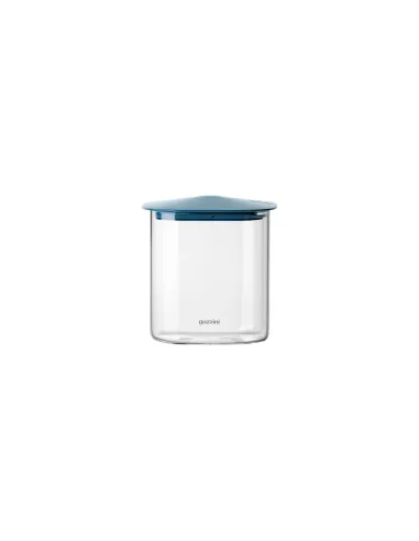 Barattolo in Vetro Rettangolare Tappo Ermetico Blu M FRESH&STYLE