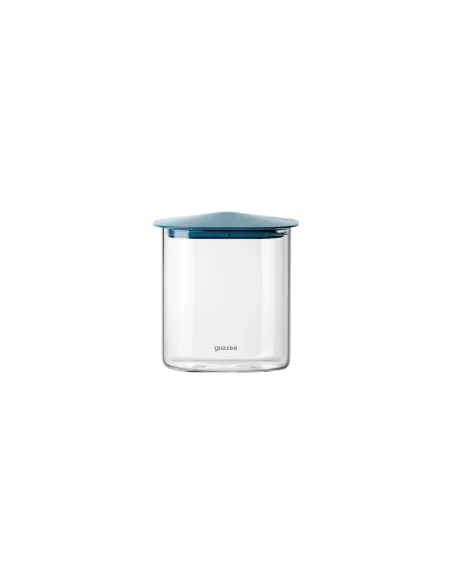 Barattolo in Vetro Rettangolare Tappo Ermetico Blu M FRESH&STYLE