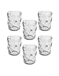 Set 6 Bicchieri in Vetro Trasparente cc 260 Linea Pebble Andrea Fontebasso