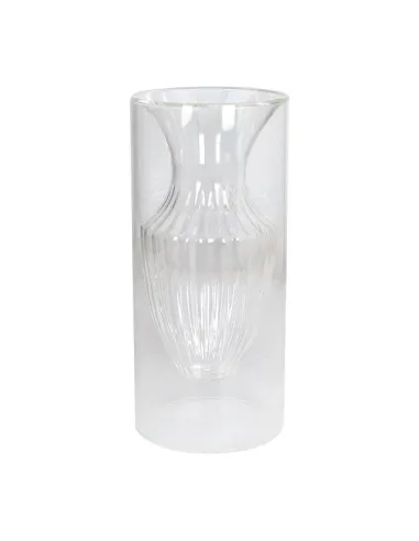 Vaso in Vetro Borosilicato h 26,5 cm Elaphros Trasparente