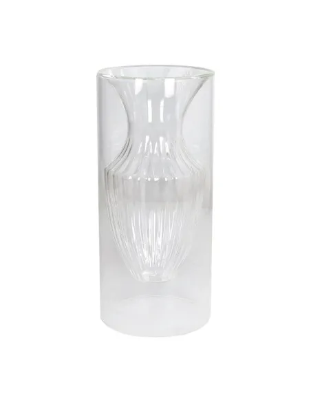 Vaso in Vetro Borosilicato h 26,5 cm Elaphros Trasparente