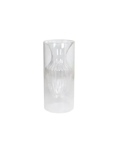 Vaso in Vetro Borosilicato h 22 cm Elaphros Trasparente