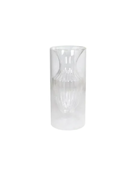 Vaso in Vetro Borosilicato h 22 cm Elaphros Trasparente