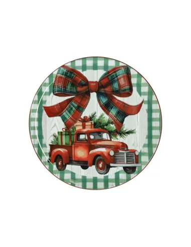 Piatto Panettone 31 cm Truck & Bow in Porcellana