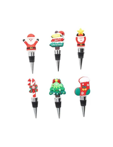Tappo Bottiglia Snowy Pop PVC Decori Assortiti - 1 Pz