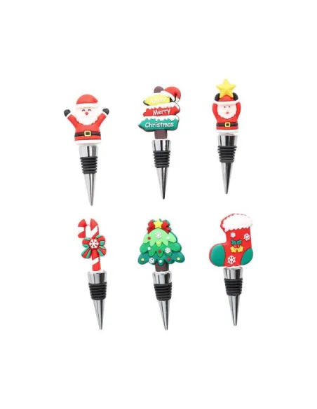 Tappo Bottiglia Snowy Pop PVC Decori Assortiti - 1 Pz