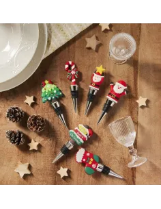 Tappo Bottiglia Snowy Pop PVC Decori Assortiti - 1 Pz 2