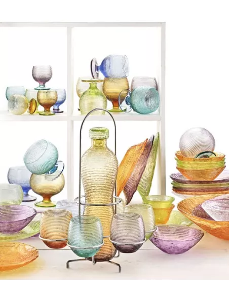 Multicolor Set 6 Bicchieri Acqua Colori Assortiti - 5652.1  - IVV - Industria Vetraria Valdarnese  - Bicchier...