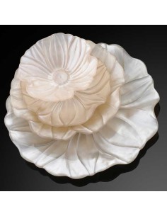 Magnolia Coppetta Cm.19 Decoro Sabbia Perlaceo  - 5170.6  - IVV - Industria Vetraria Valdarnese  - Svuotatasche 2
