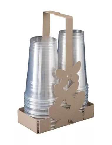 Porta Bicchieri Butterfly Beige