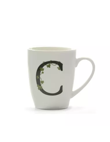 Mug Atupertu Lettera C  - P00350149C  - La Porcellana Bianca  - Tazze Caffe, Te e Latte