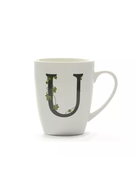 Mug Atupertu Lettera U  - P00350149U  - La Porcellana Bianca  - Tazze Caffe, Te e Latte
