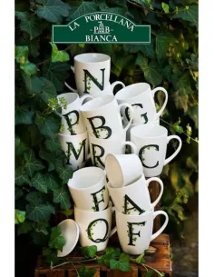 Mug Atupertu Lettera R  - P00350149R  - La Porcellana Bianca  - Tazze Caffe, Te e Latte 2