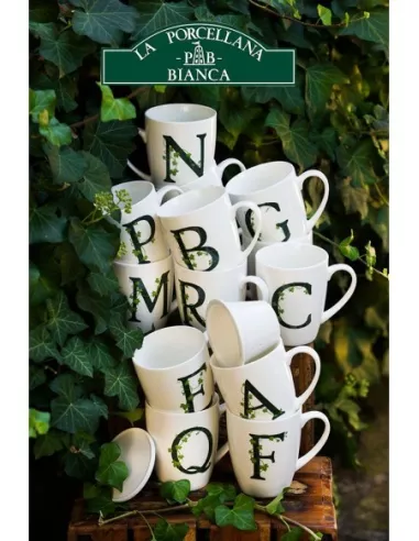 Mug Atupertu Lettera R  - P00350149R  - La Porcellana Bianca  - Tazze Caffe, Te e Latte