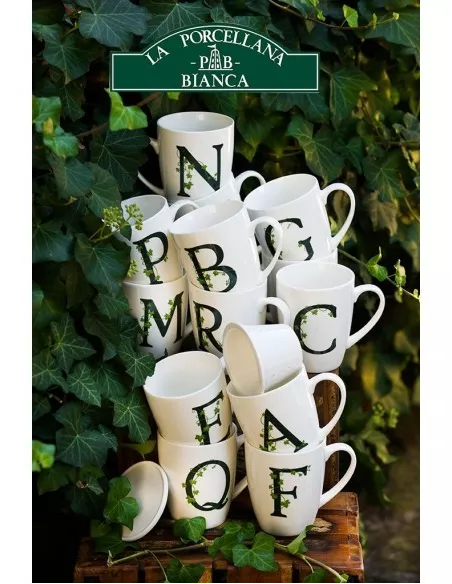 Mug Atupertu Lettera R  - P00350149R  - La Porcellana Bianca  - Tazze Caffe, Te e Latte