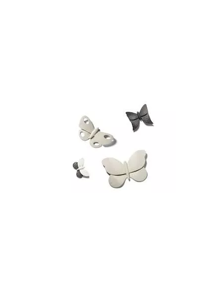 Farfalla In Gres Porcellanato Caolino Lineasette Cod P219B  - P219B  - Linea Sette Ceramiche  - Oggettistica per Casa