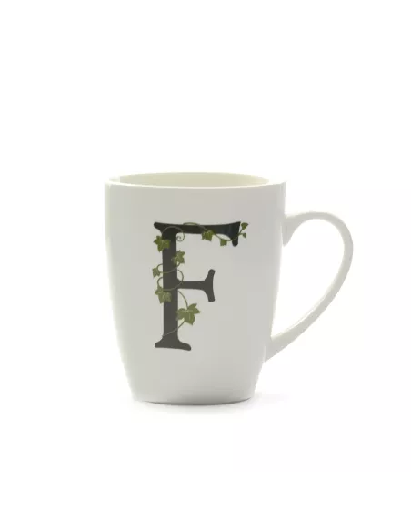 Mug Atupertu Lettera F  - P00350149F  - La Porcellana Bianca  - Tazze Caffe, Te e Latte