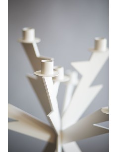 Candelabro Zeus Bianco  - 0CA2966C26  - Arti e Mestieri  - Candelieri e Lanterne 2