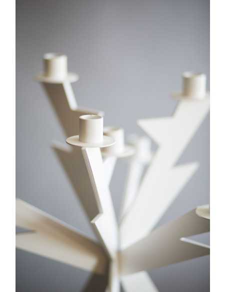 Candelabro Zeus Bianco  - 0CA2966C26  - Arti e Mestieri  - Candelieri e Lanterne