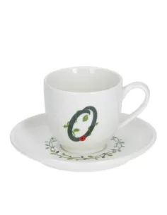 Solotua Tazza Caffe' C/P Lettera 'O' Cc 90 In Gift Box  - P00370015O  - La Porcellana Bianca  - Tazze Caffe, Te e Latte