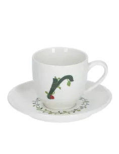 Solotua Tazza Caffe' C/P Lettera 'R' Cc 90 In Gift Box  - P00370015R  - La Porcellana Bianca  - Tazze Caffe, Te e Latte