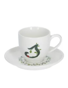Solotua Tazza Caffe' C/P Lettera 'S' Cc 90 In Gift Box  - P00370015S  - La Porcellana Bianca  - Tazze Caffe, Te e Latte