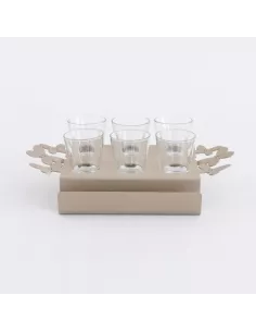 Vassoio Caffè Butterfly Beige 2