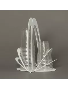 Porta Bicchieri Origami Bianco  - 0VA3000C26  - Arti e Mestieri  - Portabicchieri