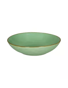 Concerto Verde Acqua Piatto Fondo Cm. 21  - R134600002  - Rose e Tulipani  - Piatti per la Tavola