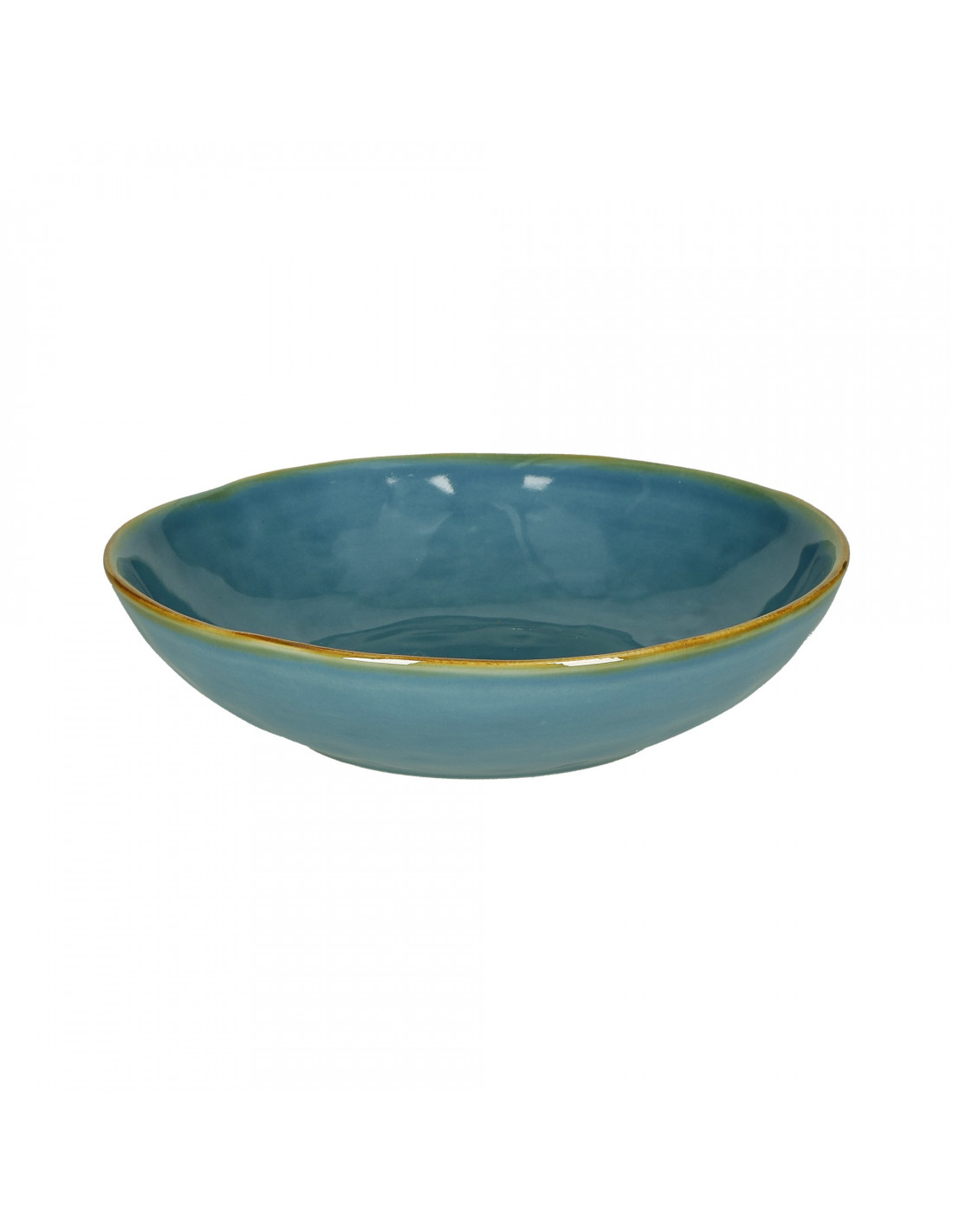 Crafted Denim piatto fondo, blu, 21,5 cm