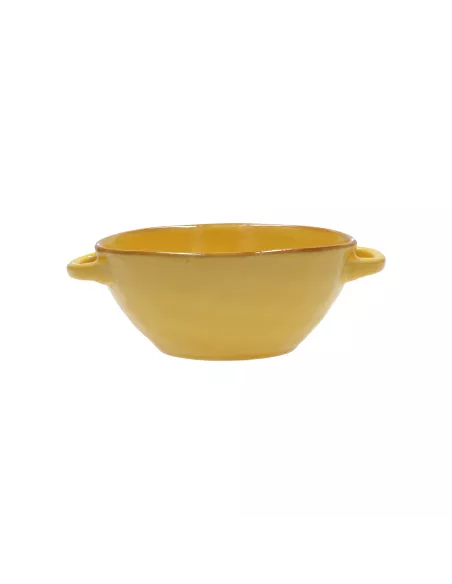 Concerto Ocra Ciotola Zuppa Con Manici 600cc  - R134300010  - Rose e Tulipani  - Piatti per la Tavola