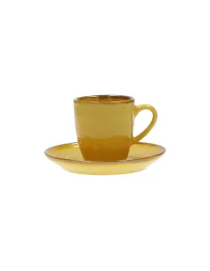Concerto Ocra Tazza Caffè Con Piattino 90cc  - R134300015  - Rose e Tulipani  - Tazze Caffe, Te e Latte