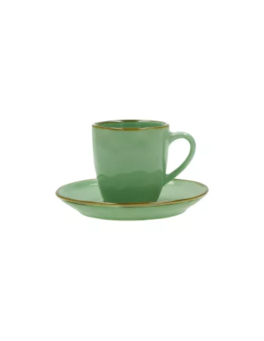 Concerto Verde Acqua Tazza Caffè Con Piattino 90cc  - R134600015  - Rose e Tulipani  - Tazze Caffe, Te e Latte