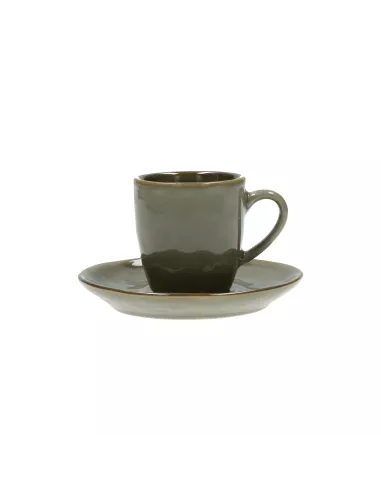 Concerto Grigio Tortora Tazza Caffè Con Piattino 90cc  - R134200015  - Rose e Tulipani  - Tazze Caffe, Te e Latte